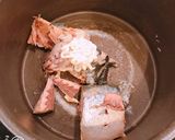 鯖缶と豆腐、餃子の皮で、ヘルシーラザニア作り方2写真
