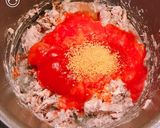 鯖缶と豆腐、餃子の皮で、ヘルシーラザニア作り方3写真