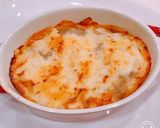 鯖缶と豆腐、餃子の皮で、ヘルシーラザニア作り方12写真