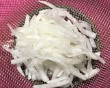 簡単！副菜♡大根と人参と錦糸卵の酢の物♡作り方3写真