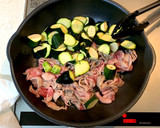 作り置き*ズッキーニと豚肉の甘辛炒め作り方4写真