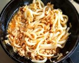モヤシ鶏そぼろのうどん作り方9写真