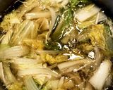 春雨と白菜のごま油風味中華スープ作り方5写真