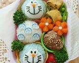 簡単キャラ弁♪真ん丸おにぎりのドラえもん作り方5写真