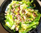 キャベツと豚そぼろの辛ラーメン作り方6写真
