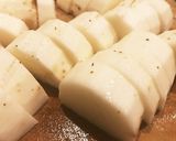 長芋と豚肉のバター醤油炒め作り方1写真