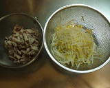 簡単おつまみ！豚肉もやしの和え物作り方1写真