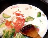 アボカドとサーモンのクリームパスタ作り方3写真