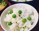 鍋で炊く◎色鮮やかなえんどう豆ご飯作り方8写真