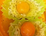 レンチン簡単☆シリコンカップで巣ごもり卵作り方3写真
