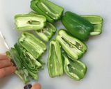 子供が食べたピーマンと豚肉の塩胡椒炒め作り方1写真
