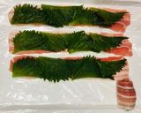 レンジ蒸し大葉豚肉巻きごまだれ作り方2写真