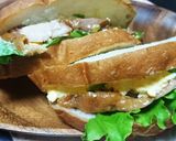 照り焼きチキンと卵のサンドイッチ作り方5写真