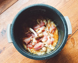 お酒の〆に♥️鶏の生姜炊き込みご飯♪作り方4写真