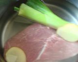 香り豊かな☆ほうじ茶煮豚作り方1写真
