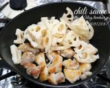 鶏肉と蓮根のチリソース炒め。作り方3写真