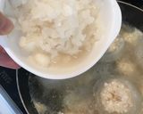 カブと豆腐鶏団子の煮物作り方13写真