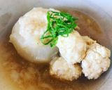 カブと豆腐鶏団子の煮物作り方16写真