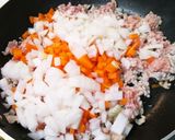 野菜たっぷり肉味噌丼♪作り方3写真