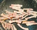 ニラとベーコンのトリフ塩焼きうどん作り方2写真