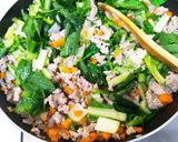 野菜たっぷり肉味噌丼♪作り方5写真