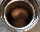 水筒で簡単！温泉卵♪作り方1写真