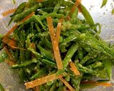 簡単☆絹さや胡麻和え＊ベジタリアンでも作り方3写真