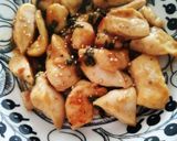 簡単に♪胸肉のシソ風味炒め作り方6写真