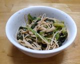 レンジで簡単！ほうれん草とえのきのごま酢作り方5写真