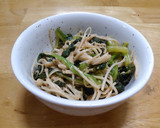 レンジで簡単！ほうれん草とえのきのごま酢作り方5写真