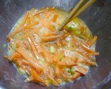 簡単！小麦粉不要☆人参のお好み焼き風作り方1写真