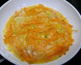 簡単！小麦粉不要☆人参のお好み焼き風作り方2写真