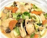 簡単！鶏肉とキャベツの味噌マヨ炒め作り方7写真