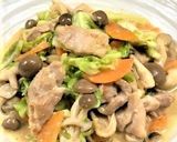 簡単！鶏肉とキャベツの味噌マヨ炒め作り方8写真