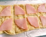 油揚げのハムマヨチーズ焼き作り方2写真