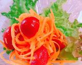 簡単！人参とプチトマトの蜂蜜サラダ作り方6写真