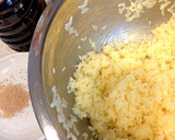 梅としらすと大葉とごまの和風炒飯♪作り方2写真