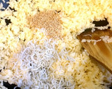 梅としらすと大葉とごまの和風炒飯♪作り方4写真
