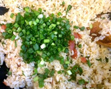 梅としらすと大葉とごまの和風炒飯♪作り方7写真