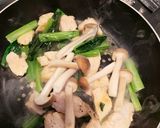 ササミと小松菜の中華丼作り方4写真