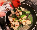 ササミと小松菜の中華丼作り方7写真