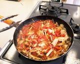 かつおのトマトソースパスタ作り方5写真