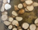 椎茸の石付きのすまし汁作り方3写真