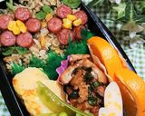 簡単に！お花弁当！【ウインナーフラワー】作り方3写真