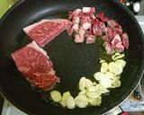 ステーキとガーリックライス作り方2写真