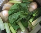 やげんの煮汁で鶏スープ作り方5写真