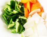 豚こま団子ミニトマト甘辛味噌野菜炒め作り方8写真