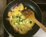 超簡単☆濃厚！アボカドカルボナーラ丼作り方7写真