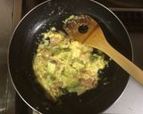 超簡単☆濃厚！アボカドカルボナーラ丼作り方8写真