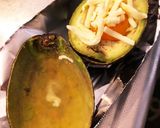 ワインのお共に♪アボカド月見チーズ焼き作り方3写真